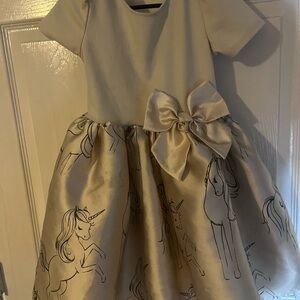 Cream Unicorn Dress with Bow H&M